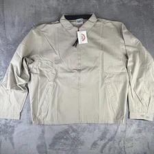 Fahrenheit Jacket Men's 3X Bomber Tan Khaki Full Zip Lightweight New