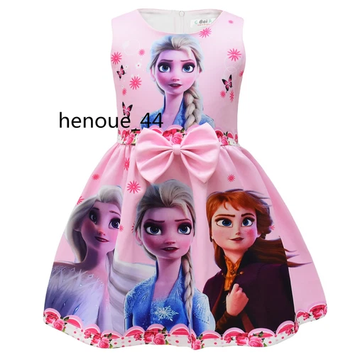 minnie stitch Cartoon Bowknot Dress Skirt Princess Party Birthday Fancy girl - Picture 22 of 69