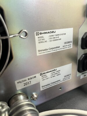 Shimadzu GCMS-TQ8040 System Gas Chromatograph Mass Spectrometer w