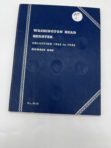 Whitman Washington Head Quarter Coin Folder Book #1 1932-1945 without coins