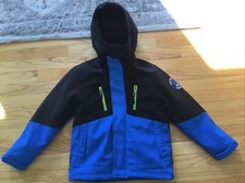 Weatherproof 1948 Expedition Coat Boys Hooded Liner Blue  Black S 8 Euc