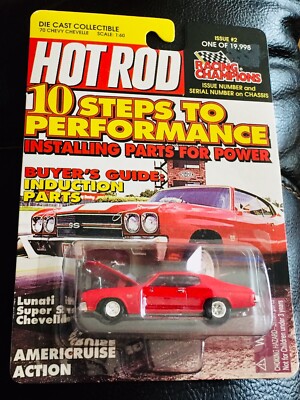   RACING CHAMPIONS HOT ROD MAGAZINE 1970 RED CHEVELLE SS  