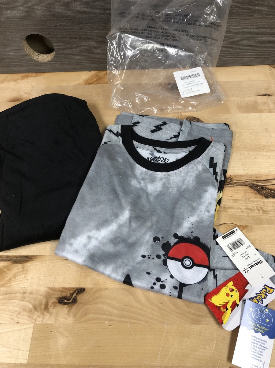 Pijama De 2 Piezas De Franela Pokemon Pikachu Para Niño - Juego De Pijama De Invierno, Muchos Tamaños