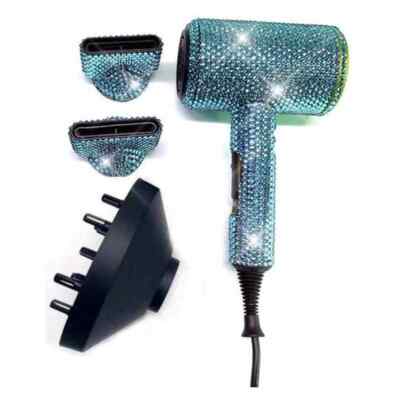 NWT Sparkling Bling Swarovski Crystal Rhinestone Hair Dryer  display picture 1