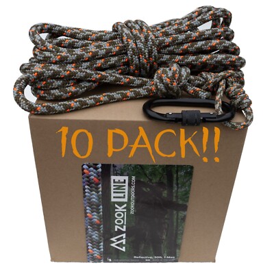 10 Pack!!! ZOOK Outdoors Hunting Safety Rope Lifelines  10 PACK!!