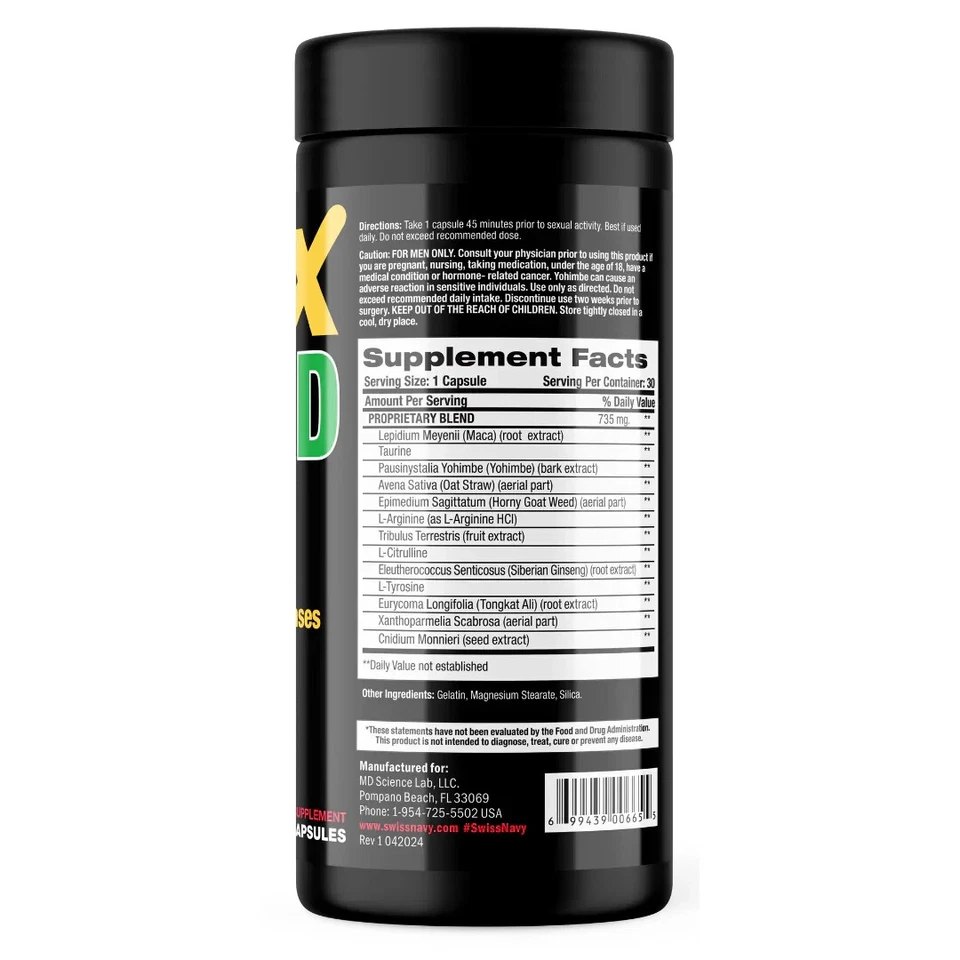 MD Science Max Hard For Men (30 Count) - Maximum Male Enhancement and Endurance - Image 2 of 4