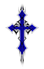 Gothic Cross Sticker Decal