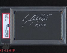 Sally Ride signed 3x5 Cut PSA DNA Slabbed Inscribed Auto NASA Space Rare C2203