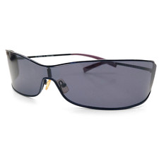 Gianfranco Ferr FF51501 Shield Sunglasses Black Unisex Wrap Frame 125mm