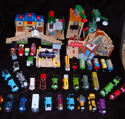 Thomas & Friends Wooden Railway Set RFID Talking Interactive HUGE  150+ Pcs #G2