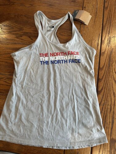 New The North Face Women's Americana Triblend Tank Top White Size Large TNF - Picture 1 of 6