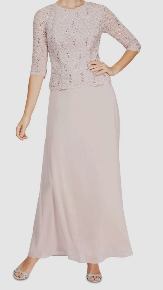 sachin and babi light blue dress Petite Women's Alex Evenings Lace Cocktail Dress With Jacket, Size 8P main image 1