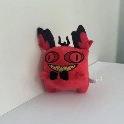 Moe-124 属性 Alastor 同人 20cm doll ぬいぐるみ 20CM Hazbin Hotel CAT Alastor Plush Doll Cosplay Prop Toys Stuffed