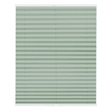 Plissee Klemmfix, ohne Bohren, verspannt, blickdicht, Hitzeschutz - Hellgrün