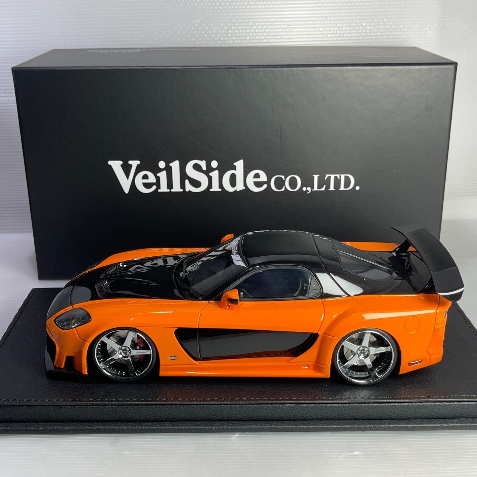 1/18 Peako Mazda Veilside RX7 Frotune 7 Fast and Furious Orange  / Black