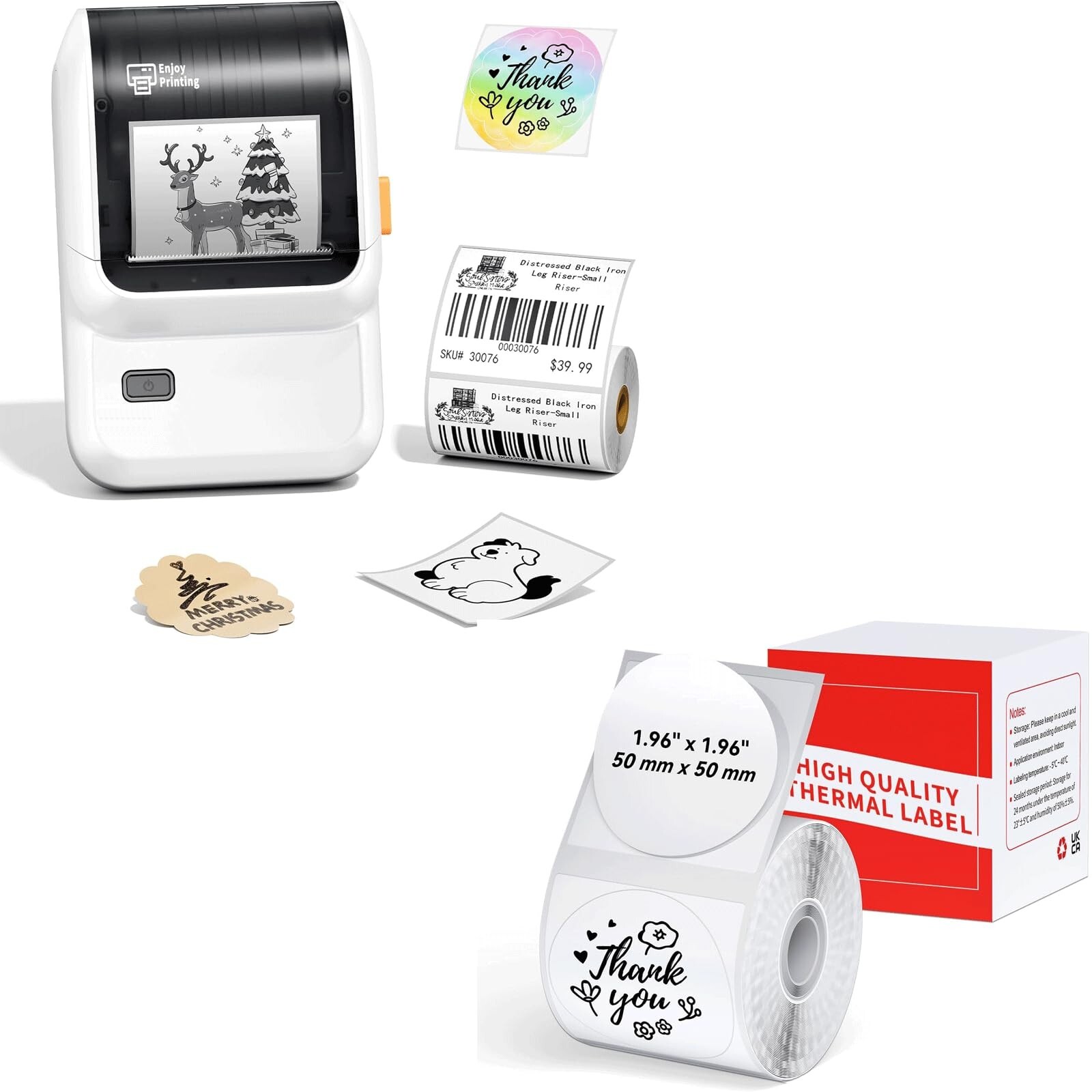 Bluetooth Label Maker M100 with 1.96