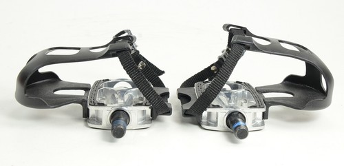 Bicycle Pedals w/ Toe Clips - Extended Thread Axle 7/8" length - Very Rare - New - Picture 7 of 9