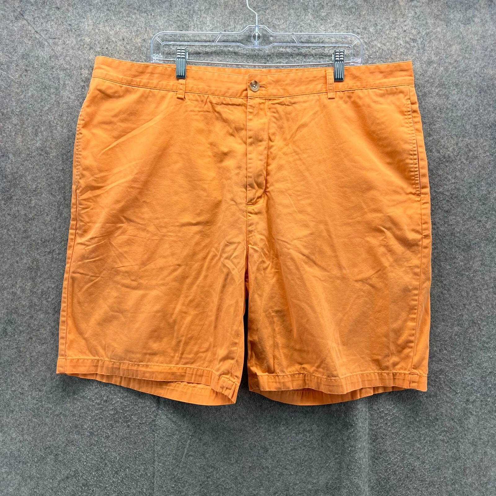 Vineyard Vines Shorts Mens 42 Orange Chino Flat Front Club Short Cotton Canvas