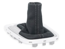 SCHALTMANSCHETTE FUR HYUNDAI IONIQ automatik DCT SCHALTSACK ALCANTARA NAHT GRAU