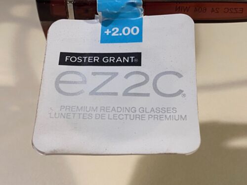 Einzelpaar Foster Grant Lesebrille 200 Vergrößerung eczc NS0923 - Bild 4 von 4