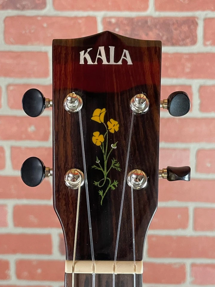 Ukelele barítono Kala 20 aniversario abeto liso acolchado sapele (con bolsa) Foto 4 de 4