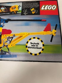 LEGO TECHNIC 852/954 HELICOPTER SKY COPTER, VINTAGE VERY RARE, USED BUT EXC COND