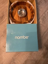 Nambe Nara Chip and Dip Server