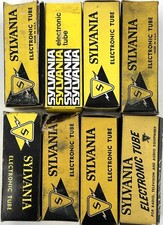 Mixed Lot of 8 Vintage Sylvania Radio Tubes - TESTED GUARANTEED