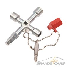BGS UNIVERSALSCHL&Uuml;SSEL PROFI KEY VIERKANT DREIKANT SCHALTSCHRANK SCHL&Uuml;SSEL