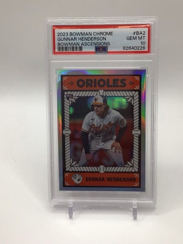 2023 Bowman Chrome - Bowman Ascensions Gunnar Henderson #BA-2 (RC) PSA 10