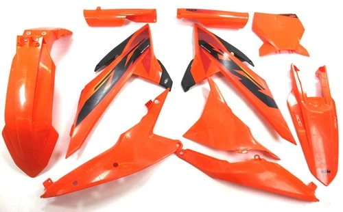 2025 KTM 300 SX OEM Plastic Fenders with Graphics A46008054100EBB (Scratches)