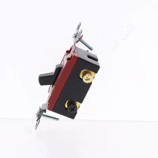 Bryant Black Toggle Light Switch 3-Way Industrial Grade 20A 120/277V 4903BBLK