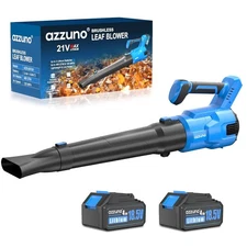 Cordless Brushless Leaf Blower 580CFM Brushless 3 Speed 2 Battery for Patio US
