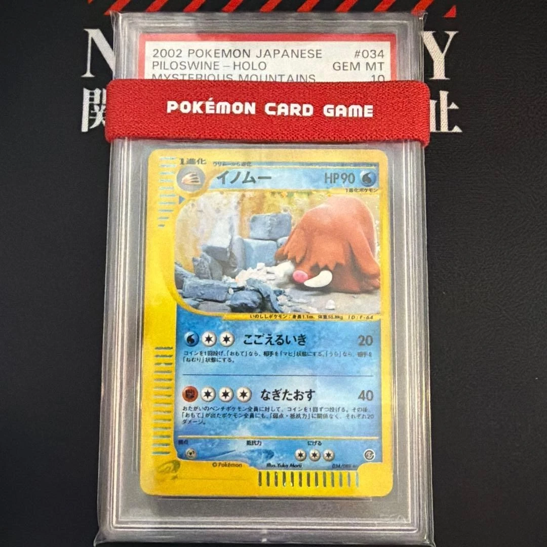 イノムー　e psa8 PILOSWINE-HOLO 2003 Nintendo Pokemon Skyridge Piloswine-Holo | PSA CardFacts®