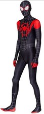 Into the SpiderVerse Miles Morales Spiderman Jumpsuit Adult Lg Costume Cosplay