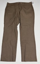Old Navy Womens 16 High-Rise Pixie Skinny Ankle Pants Houndstooth Tan Pockets