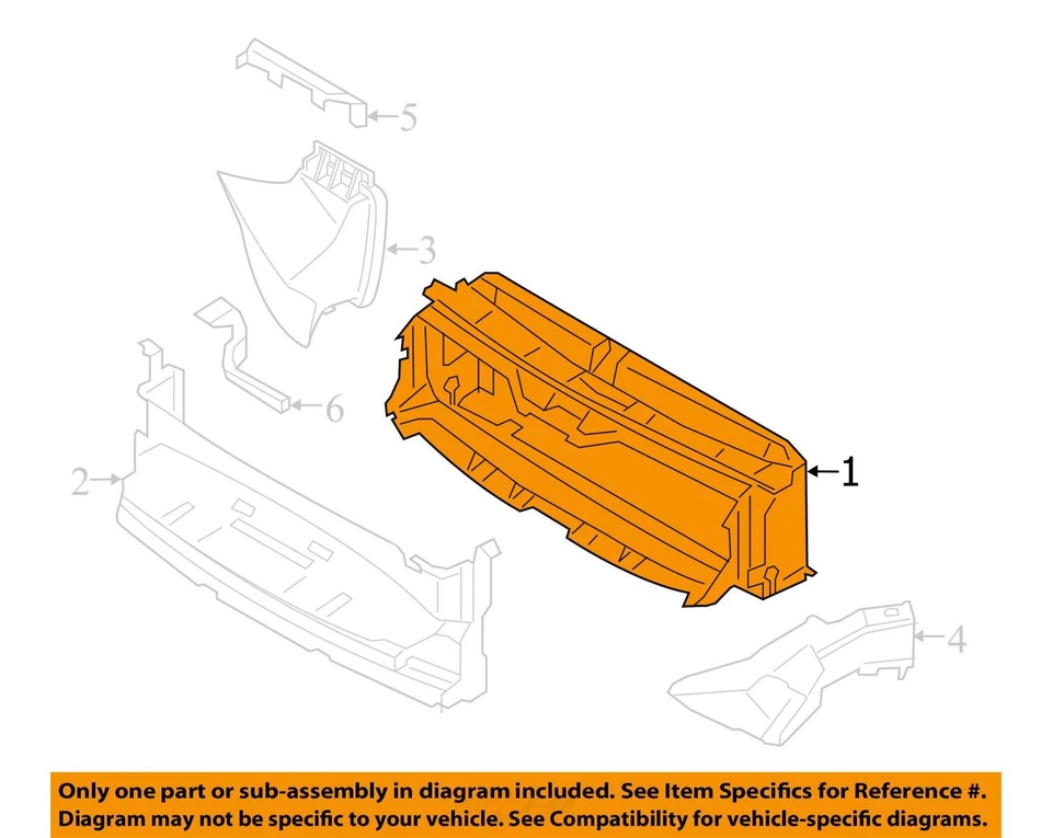 2015-2020 BMW M4 OEM FRONT RADIATOR CORE SUPPORT ASSEMBLY W/REINFORCEMENT BAR - Imagem 3 de 4