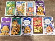 Lot of 9 Vintage Garfield Spiral Notepads Jim Davis