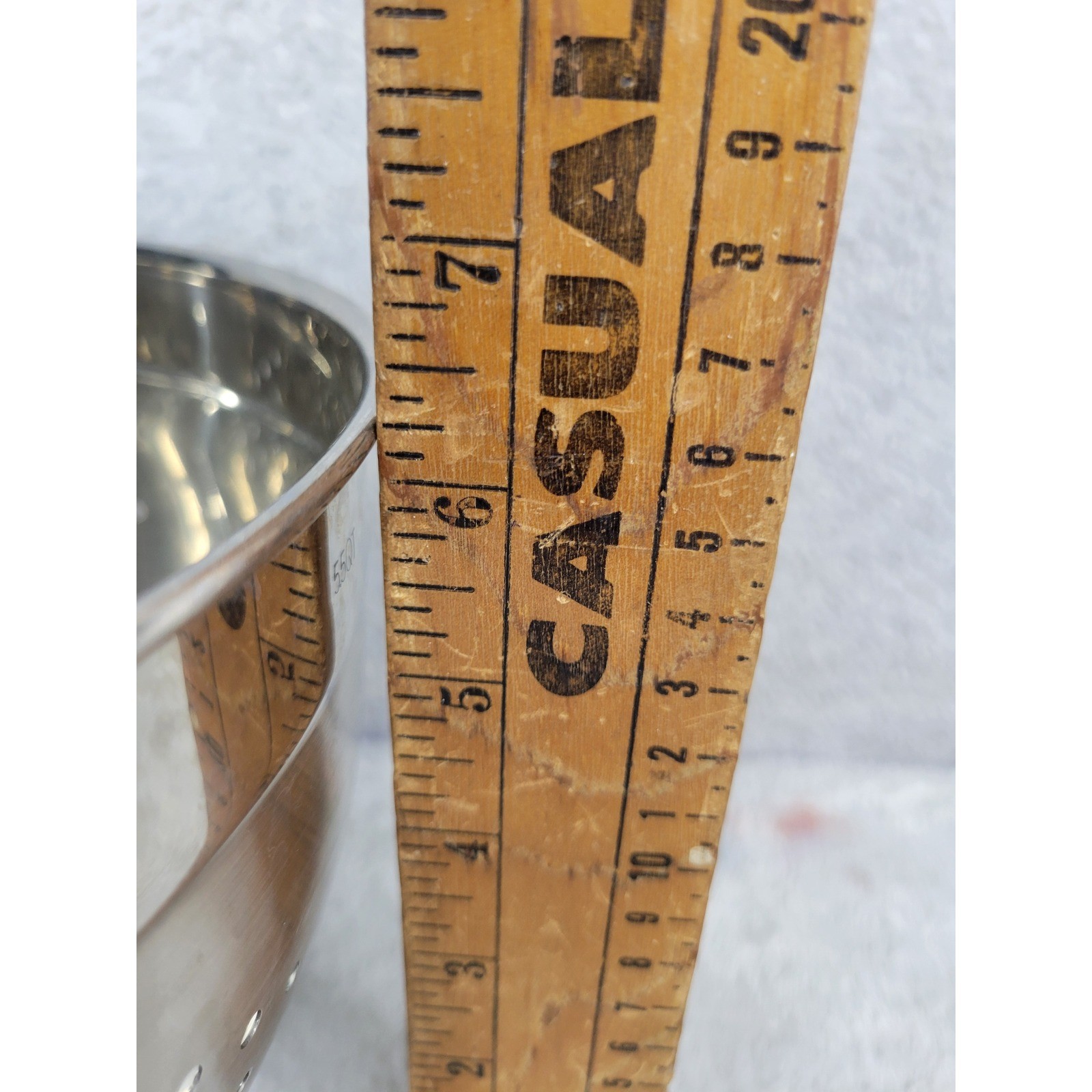 Stainless Steel Colander 5.5 Qt Footed Basket Strainer Kitchen Tool