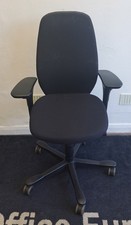 Kinnarps black fully adjustable operator chairs