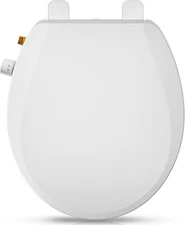 Round Bidet Toilet Seat with Quiet-Close, Non-Electric Bidet Toilet Seat with Se