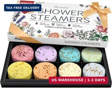 Shower Steamers Aromatherapy Birthday Gifts for Women - 8 Pack Shower Bombs with