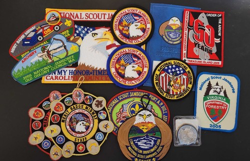 2005 National Jamboree lot, BSA, OA, Staff, Patches