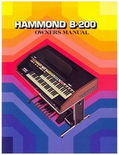 HAMMOND B-200 Owners Manual Instructions User Guide English - Manual B200 - PDF