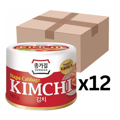 12er-Pack JONGGA Napa Cabbage Kimchi 160g