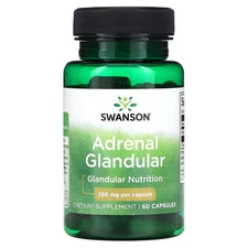 2 X Swanson, Adrenal Glandular, 350 mg, 60 Capsules