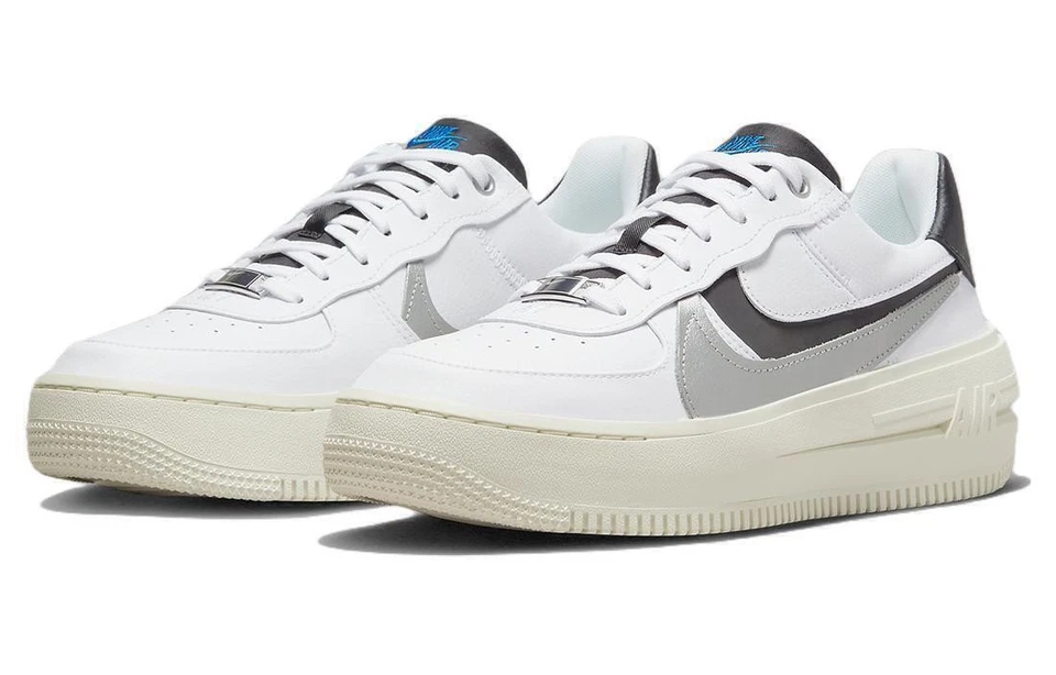 Nike Air Force 1 PLT.AF.ORM LV8 Bajo Blanco Metálico Plateado W - DX3199-100 Foto 3 de 4