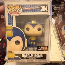 funko pop! games mega man napalm bomb #384 vinyl figure gamestop exclusive