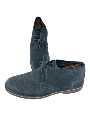 Kenneth Cole Reaction Mens Size 11 M Blue Ankle Tie Boots | eBay display picture 2