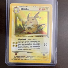 Carta Pokemon - Raichu Set Base Illimitato 14/102 Holo Rara